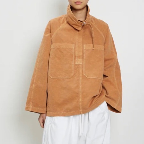 LEMAIRE Vareuse Jacket Terracotta pop over jacket